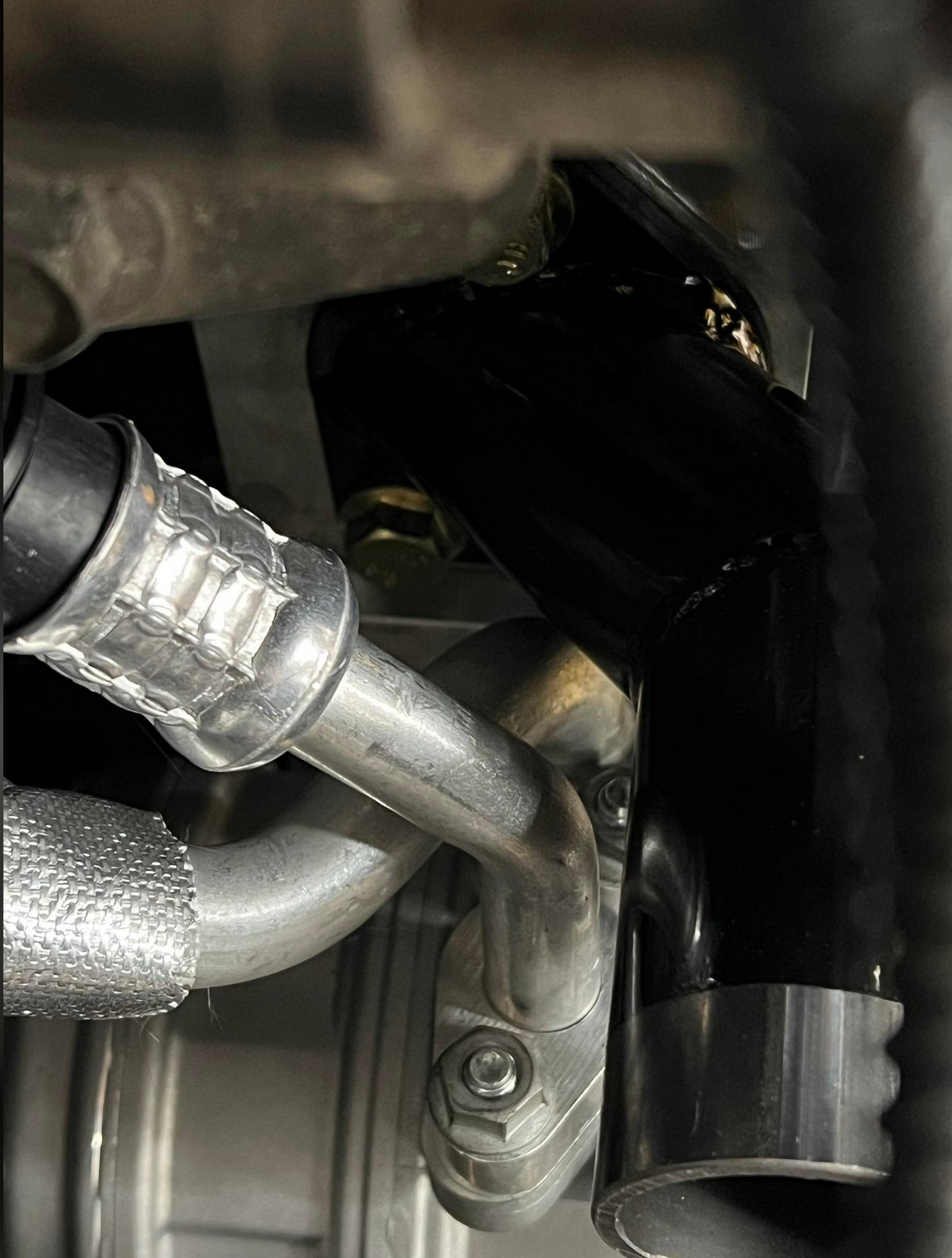 08-10 Ac/Alt Bracket Use Factory 6.4 Alt and Ac Compressor Rev 2.0