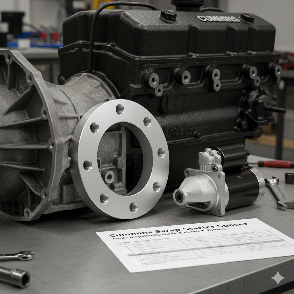 Cummins Swap Starter Spacer Ford Compatibility Guide Models & Fitment