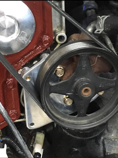 Ford Power Steering Pump Relocation Bracket for Common Rail Motors