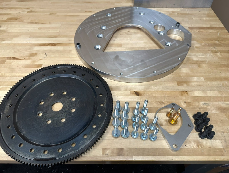 6r140 to 12v Cummins Adapter with Flexplate billet steel flexplate — Cummins Conversion, Blaine MN